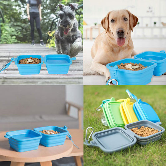 Pet Outdoor Foldable Silicone Bowls