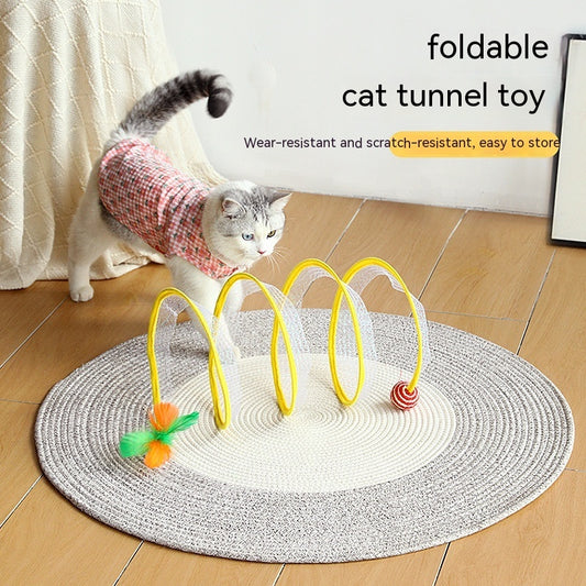 Foldable Cat Tunnel Toy