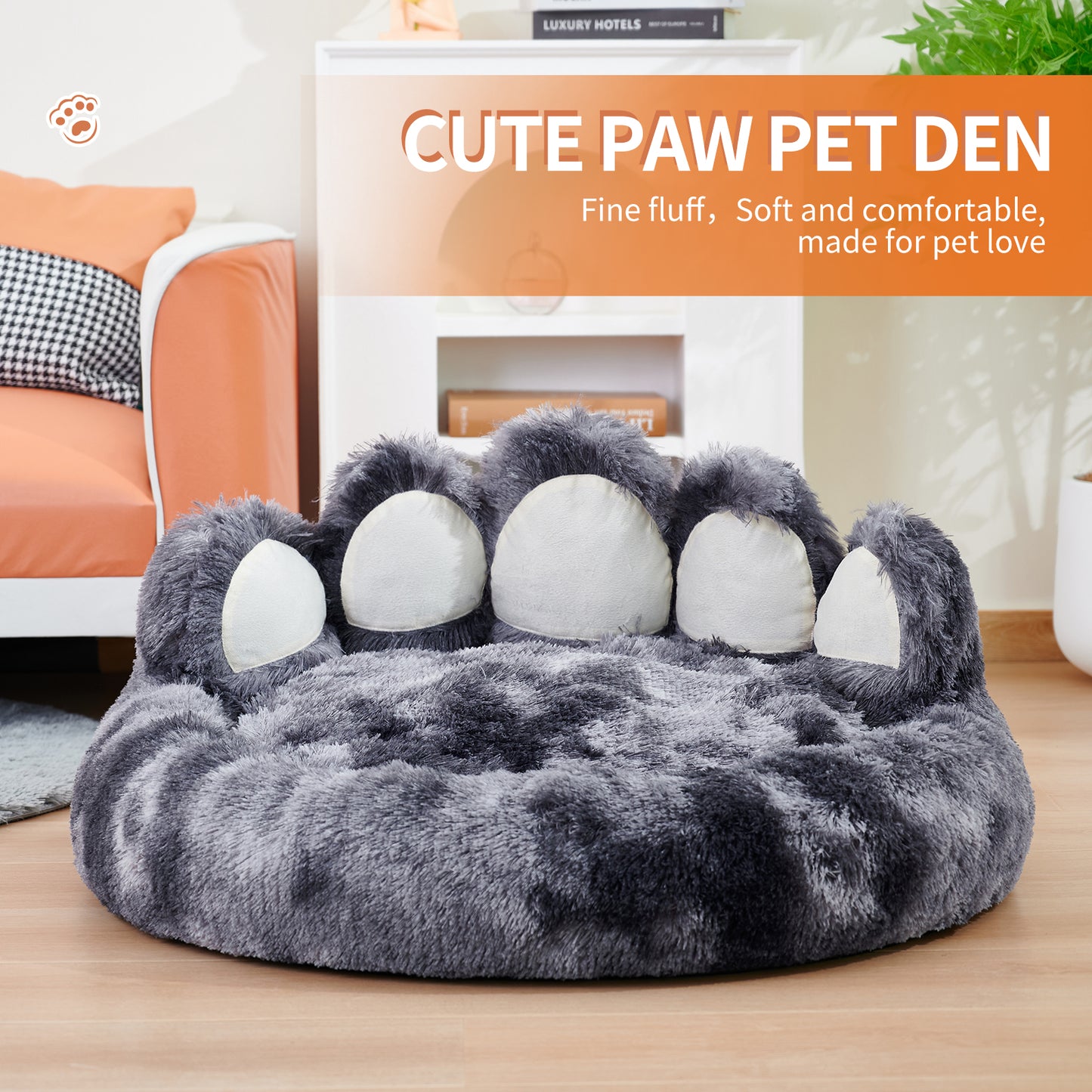 Cute Bear Paw Fluff Bed