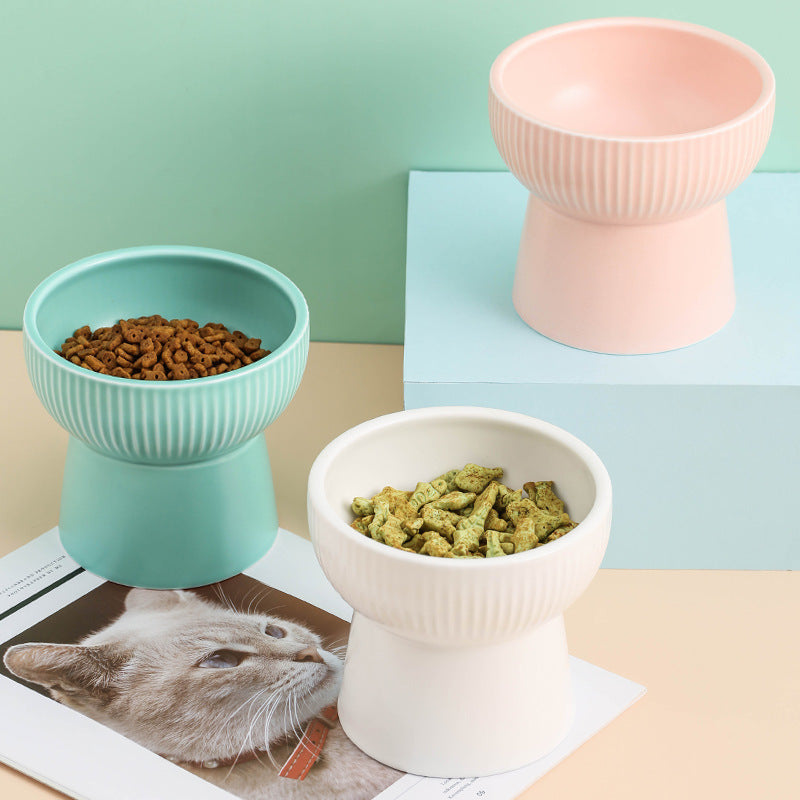 Classy Ceramic Pastel Pet Bowl