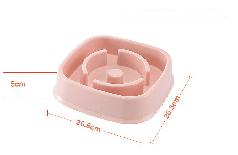 Pet Plastic Slow Feeder Bowl