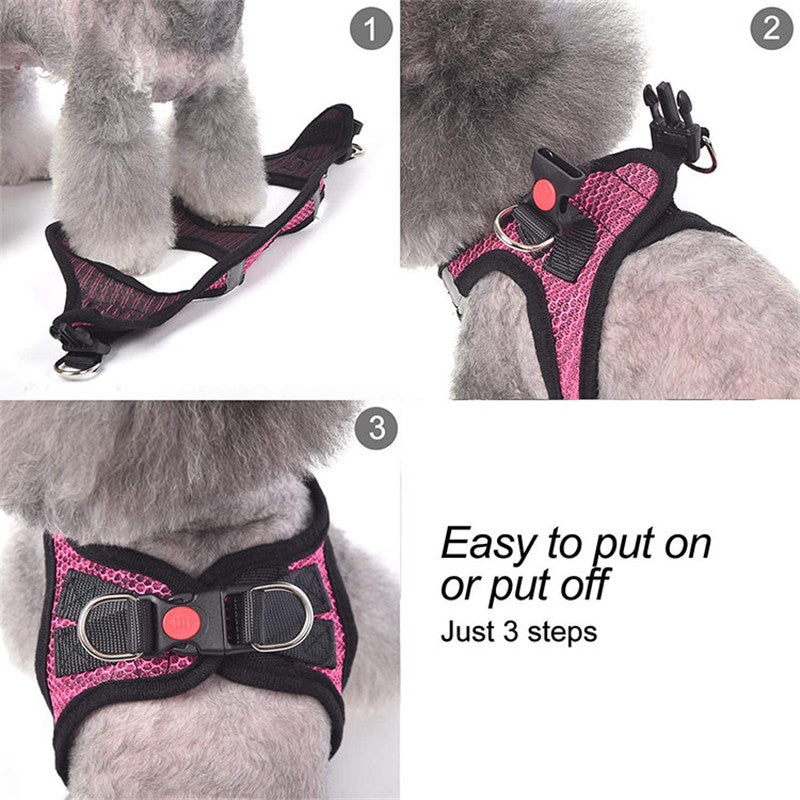 Reflective Pet Harness and Lesh