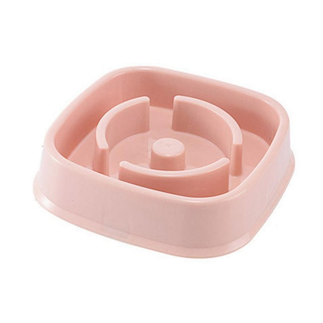 Pet Plastic Slow Feeder Bowl