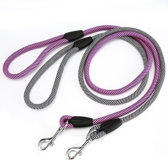 Dog Black And Pink Rope