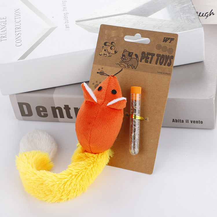 Mouse/Fox Plush Cat Toy