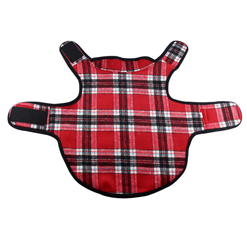 Dog Warm Plaid Coat