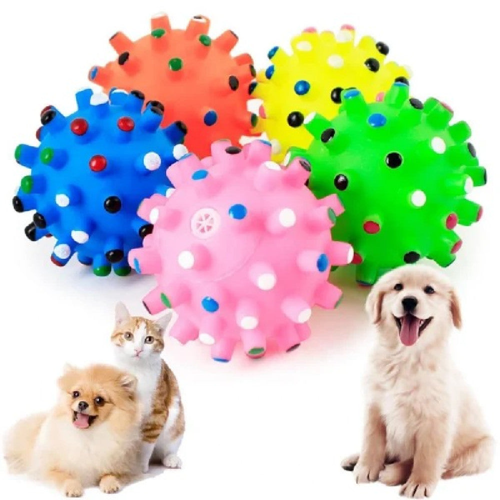 Spike Squeaky Toy Ball