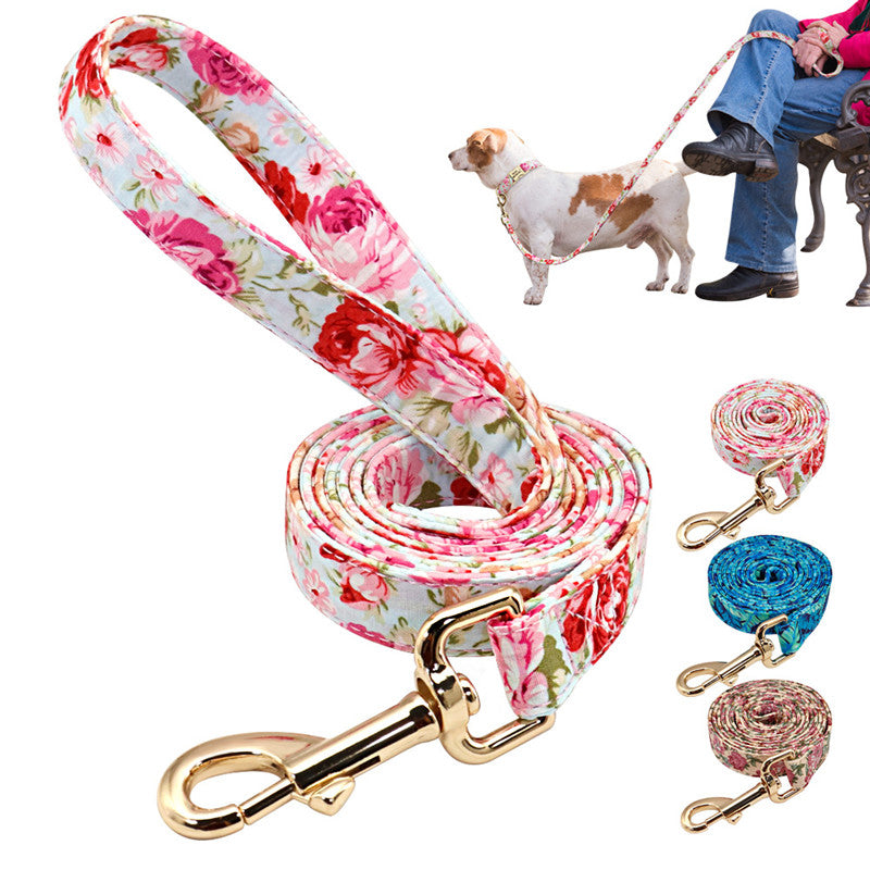 Floral Dog Leash