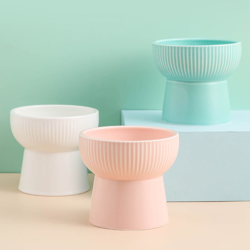 Classy Ceramic Pastel Pet Bowl