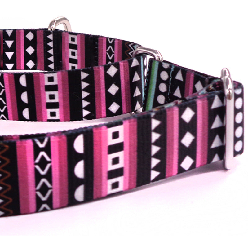 Pink Patterns Dog Collar