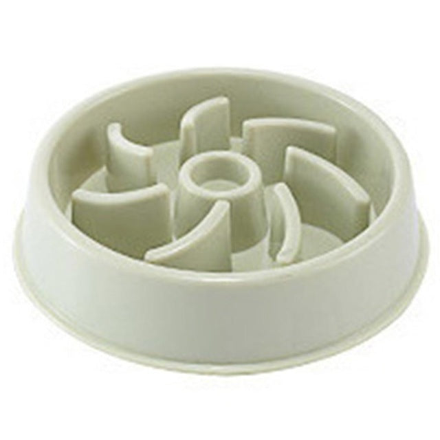 Pet Plastic Slow Feeder Bowl