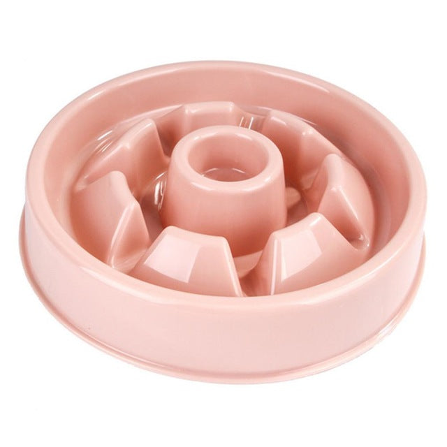 Pet Plastic Slow Feeder Bowl