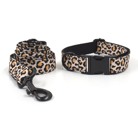 Dog Jaguar Collar & Leash Set