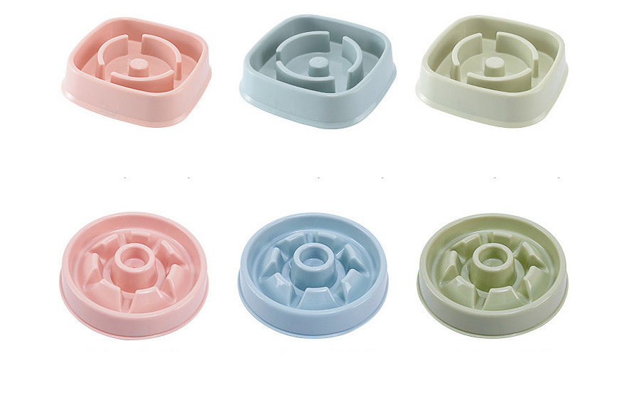 Pet Plastic Slow Feeder Bowl