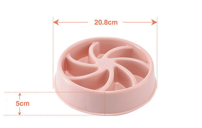 Pet Plastic Slow Feeder Bowl