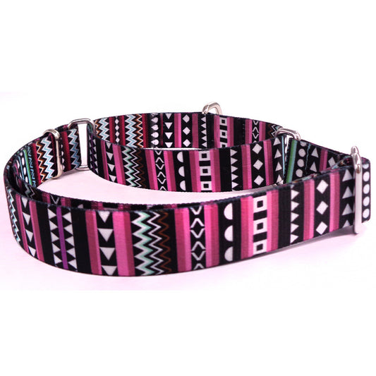 Pink Patterns Dog Collar