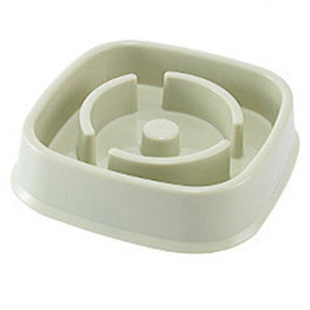 Pet Plastic Slow Feeder Bowl