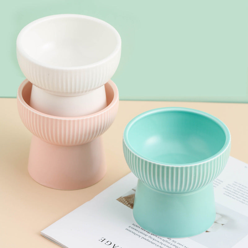 Classy Ceramic Pastel Pet Bowl