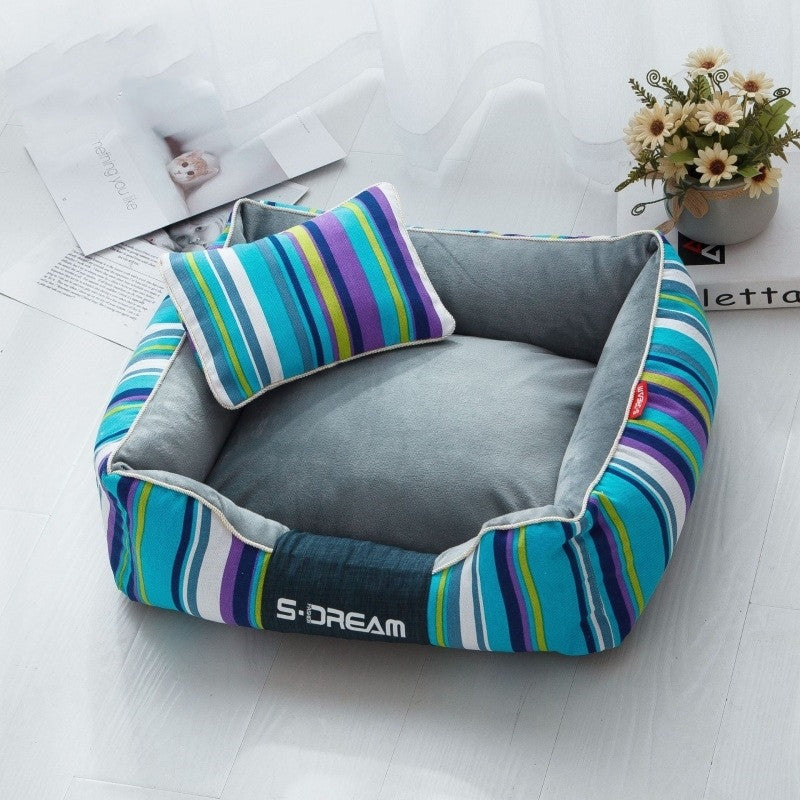 S-DREAM Stripe Pet Bed