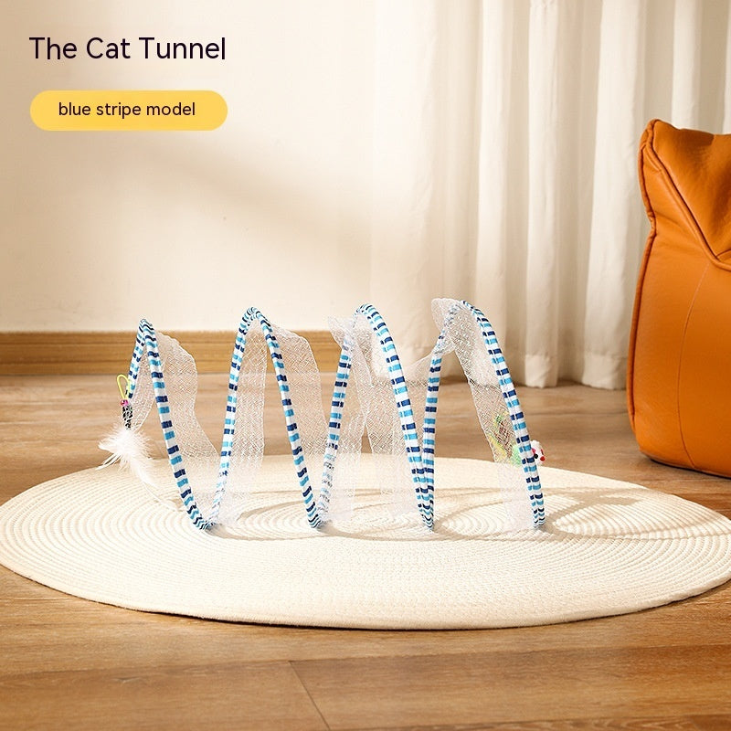 Foldable Cat Tunnel Toy