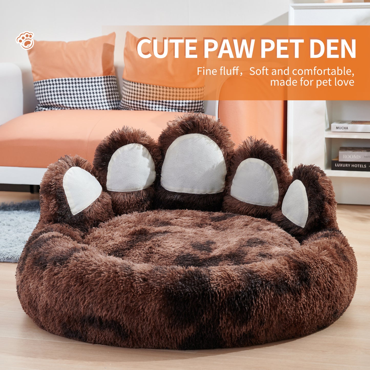 Cute Bear Paw Fluff Bed