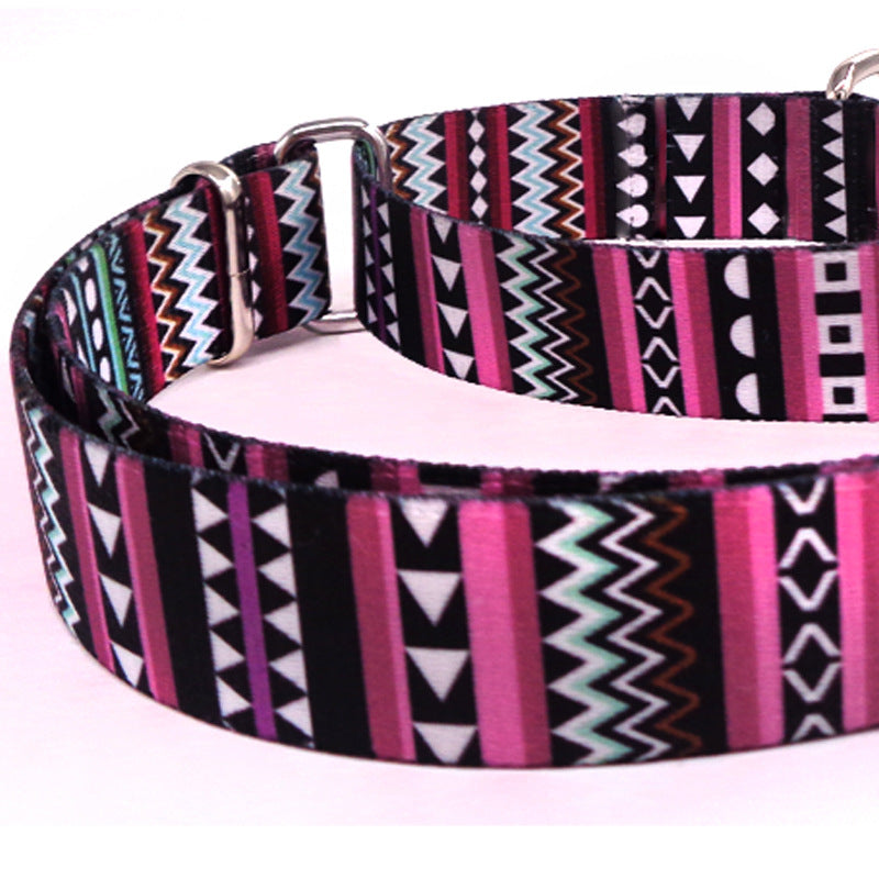 Pink Patterns Dog Collar