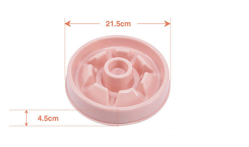 Pet Plastic Slow Feeder Bowl