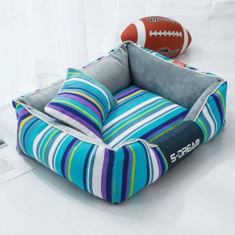 S-DREAM Stripe Pet Bed