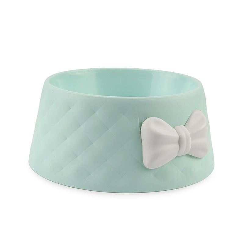 Cute Bow Cat and Dog Bowl