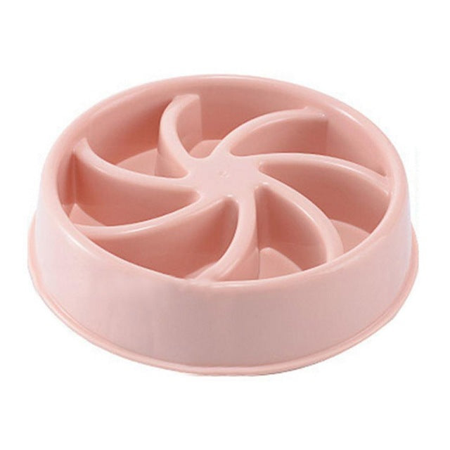 Pet Plastic Slow Feeder Bowl