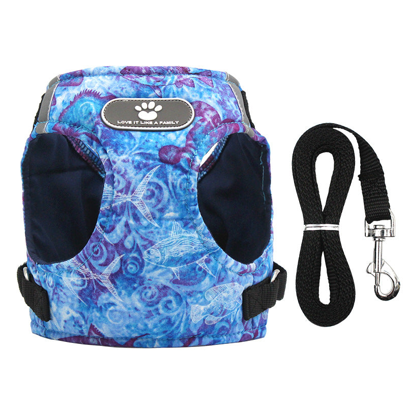 Ocean Printed Dog Vest