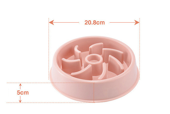 Pet Plastic Slow Feeder Bowl