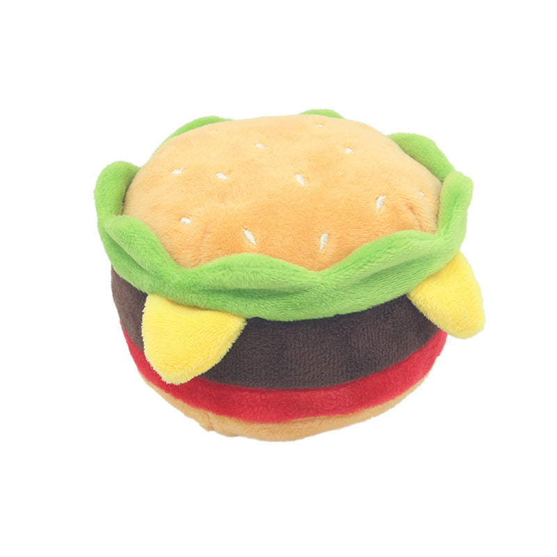 Pet Plush Toys-Hamburger/French fries/milkshake