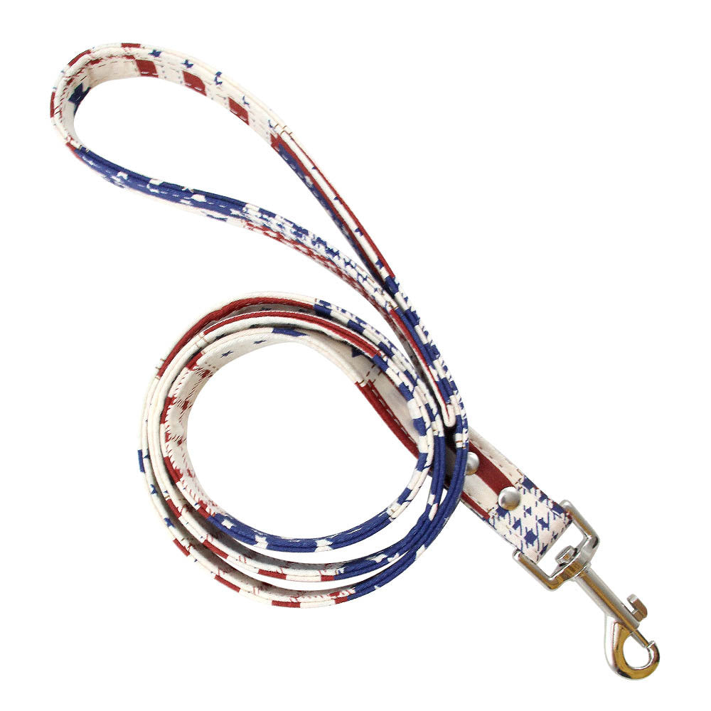 Pet Collar & Leash Set - USA/Jaguar