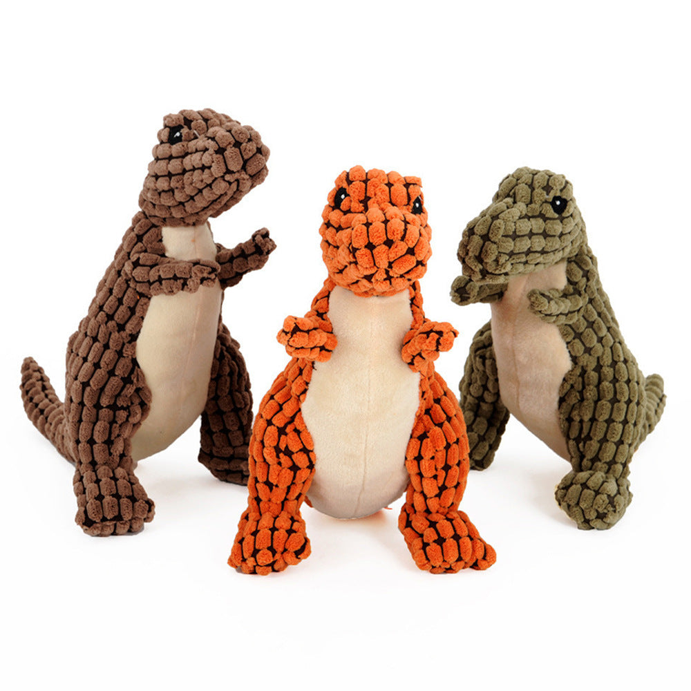 Dinosaur Squeaky Plush Chew Toy