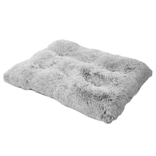 Fluffy Grey Dog Bed