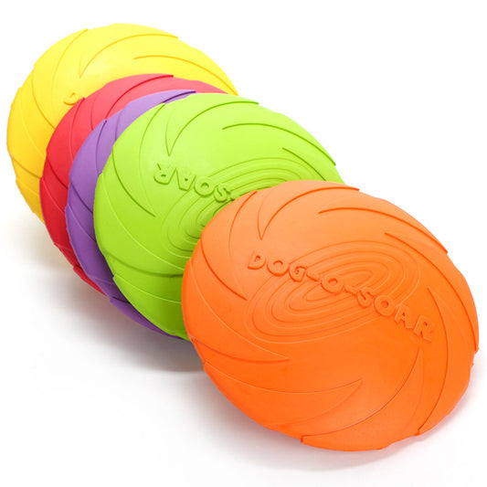 Dog Fetch Rubber Flying Disc