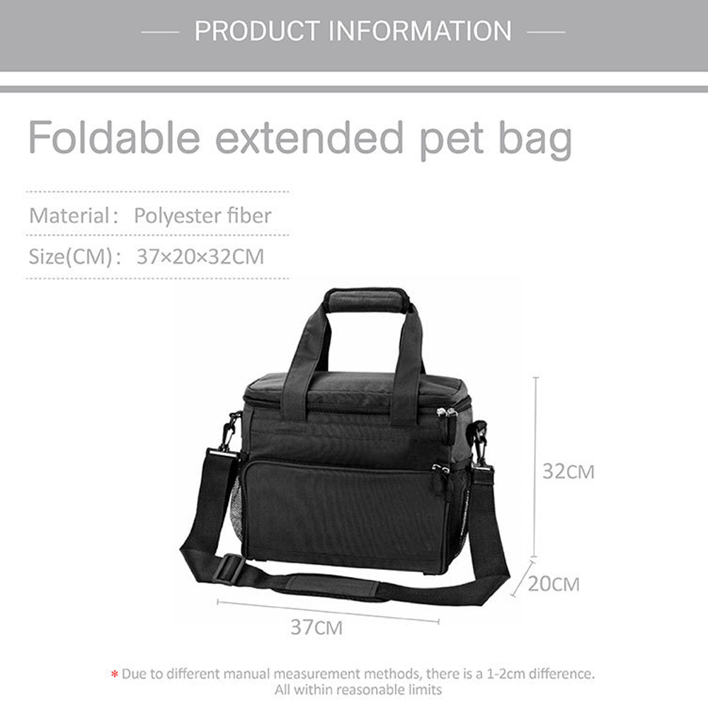 Foldable extended pet bag