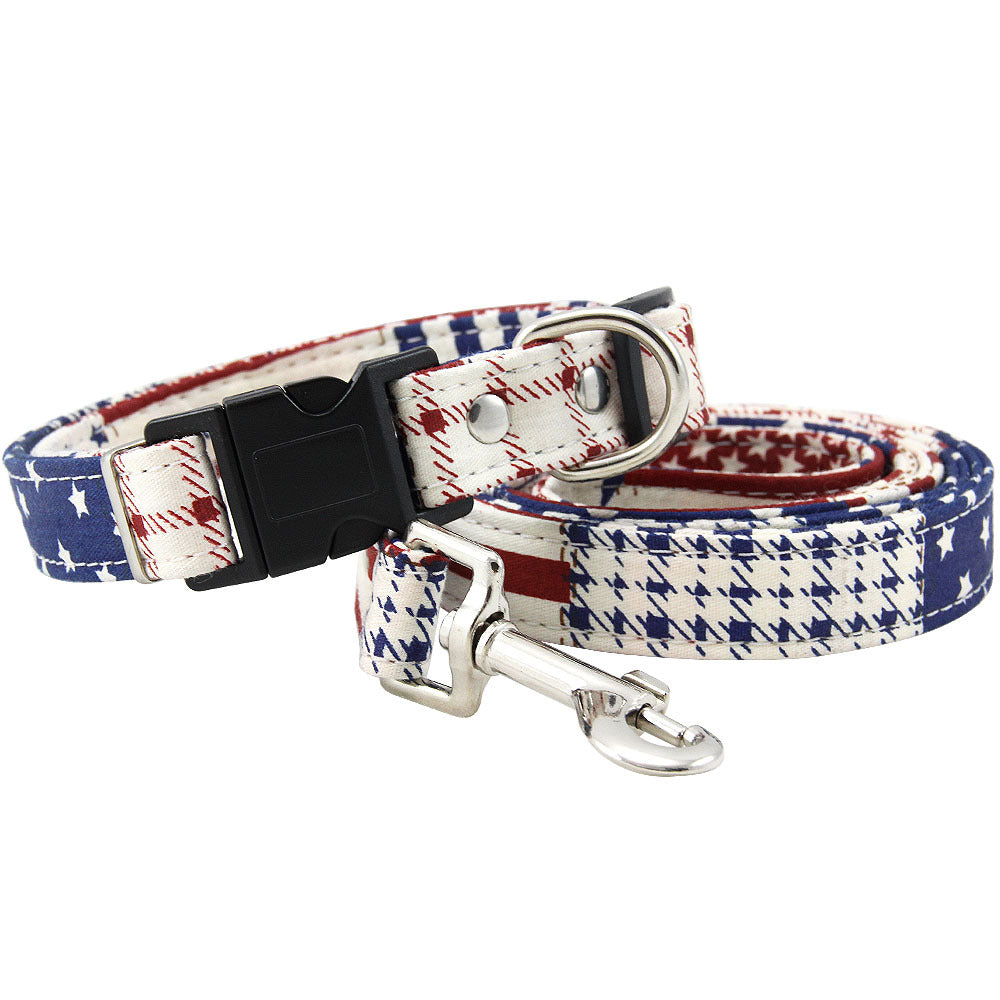 Pet Collar & Leash Set - USA/Jaguar