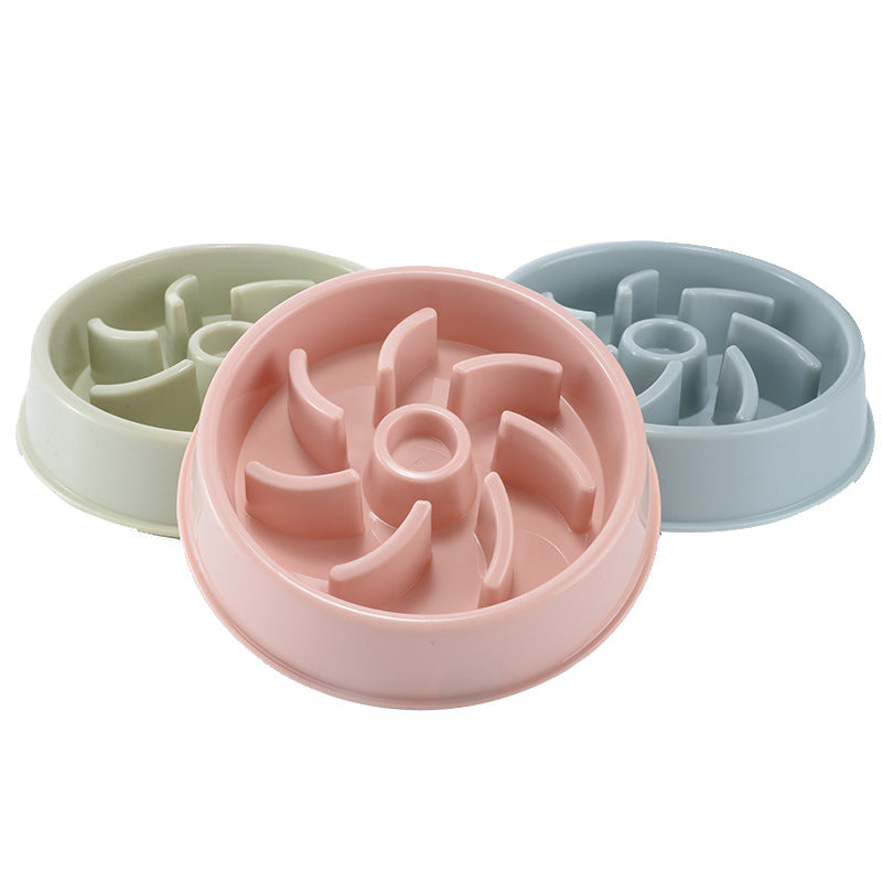 Pet Plastic Slow Feeder Bowl