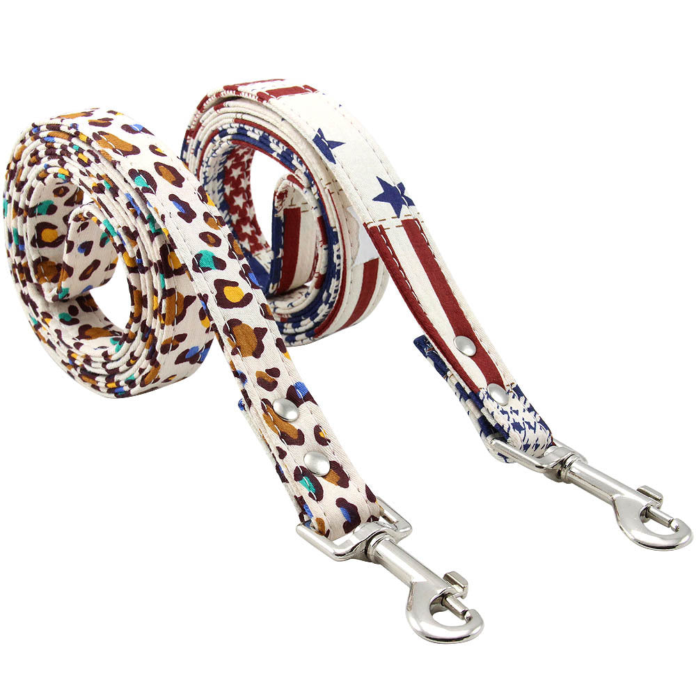 Pet Collar & Leash Set - USA/Jaguar