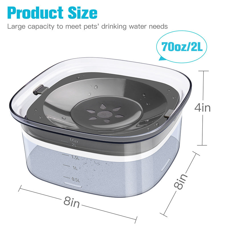 Spill Proof Pet Water Bowl