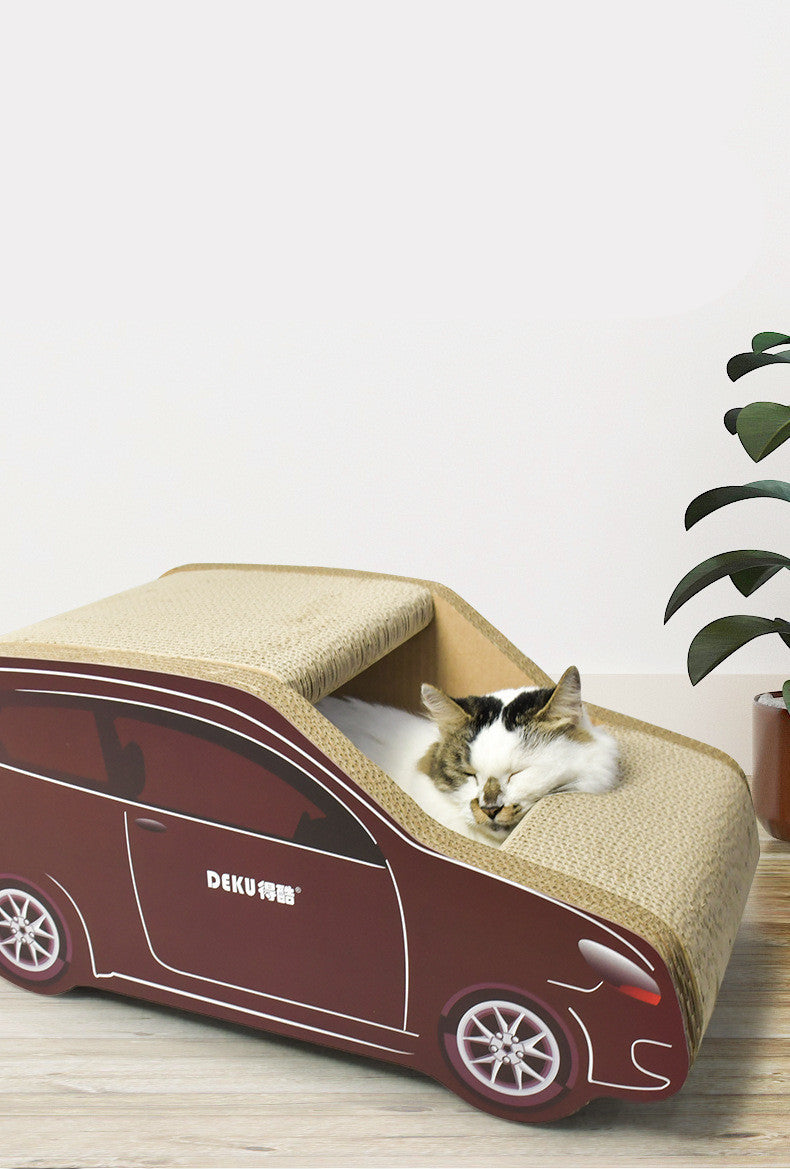 Cat Car Shaped Scratching Board