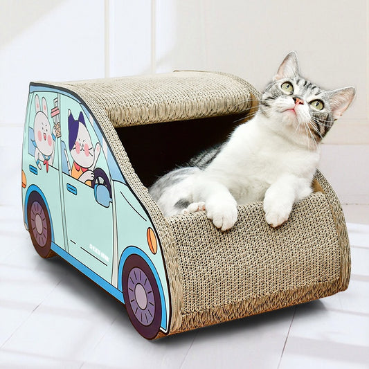 Cat Car Shaped Scratching Board