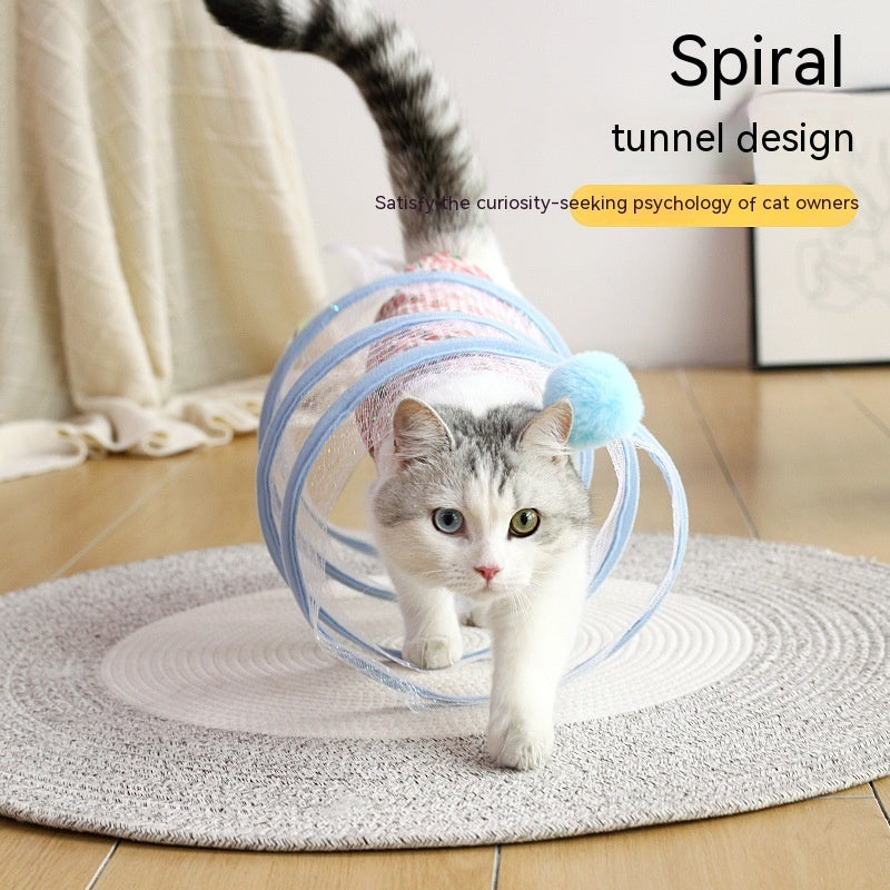 Foldable Cat Tunnel Toy