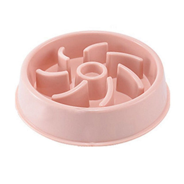 Pet Plastic Slow Feeder Bowl