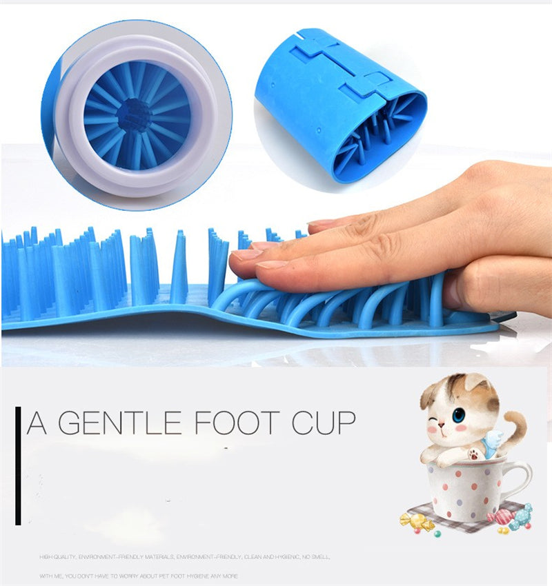 Pet Silicone foot washing cup