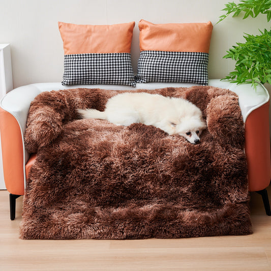 Fluffy Plush Dog and Cat Bed