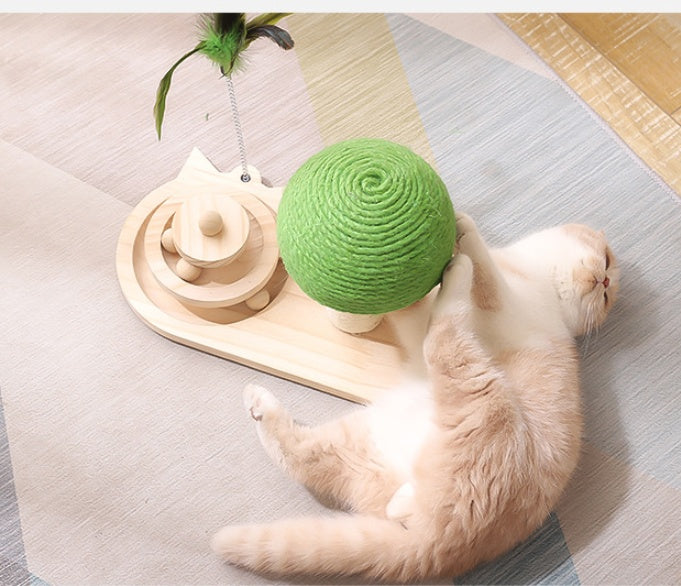 Cat Mushroom Turntable Claw Scratcher