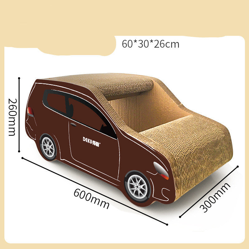 Cat Car Shaped Scratching Board